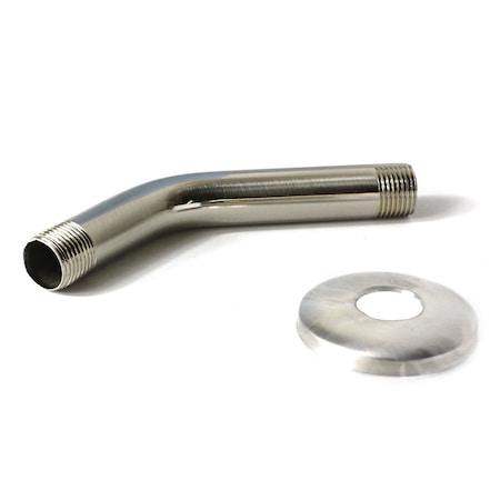 Thrifco Plumbing Showerhead and Shower Arm Flange and Assembly, 6-in, Brushed Ni 4402295